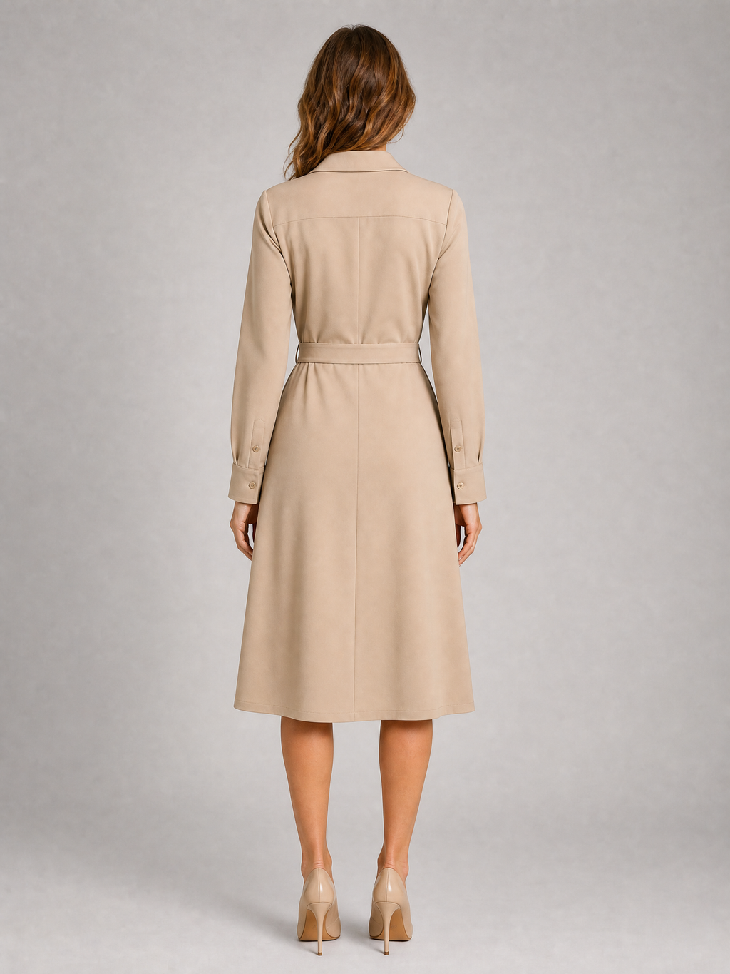 Robe chemise ceinturée Camille